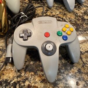 Nintendo Gray N64 Controller with Multicolor Buttons